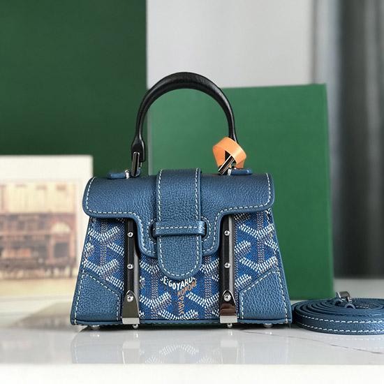 Goyard Saigon Structure Nano Bag Blue G020165