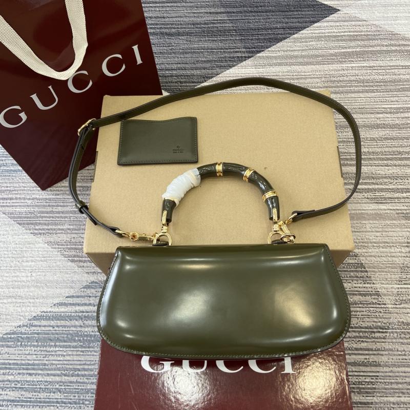 Gucci Bamboo Diva medium bag Green 827750