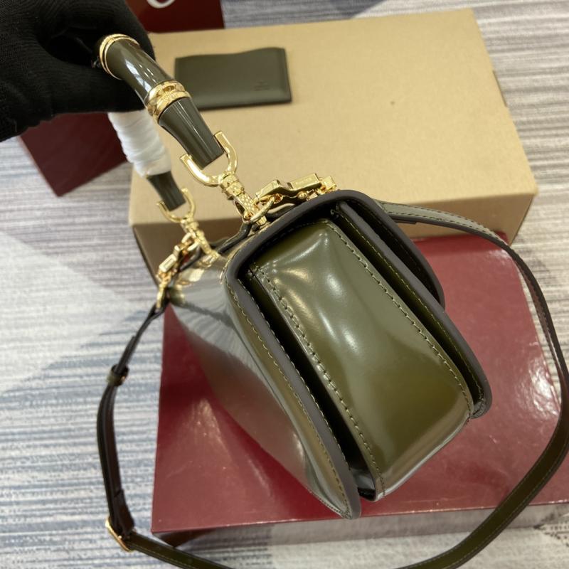 Gucci Bamboo Diva medium bag Green 827750