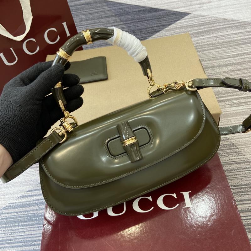 Gucci Bamboo Diva medium bag Green 827750
