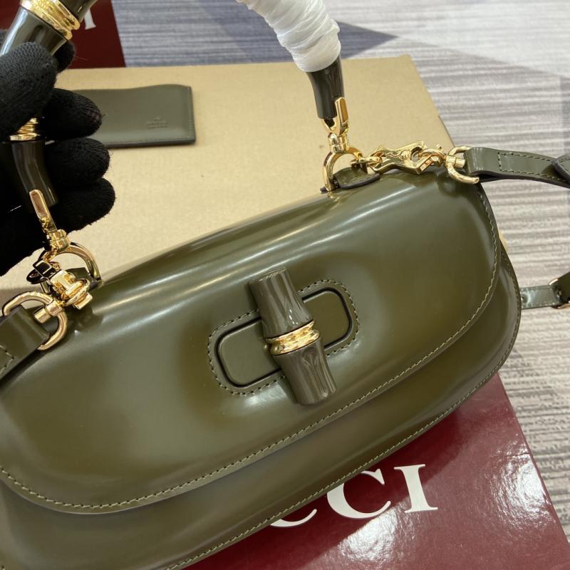 Gucci Bamboo Diva medium bag Green 827750