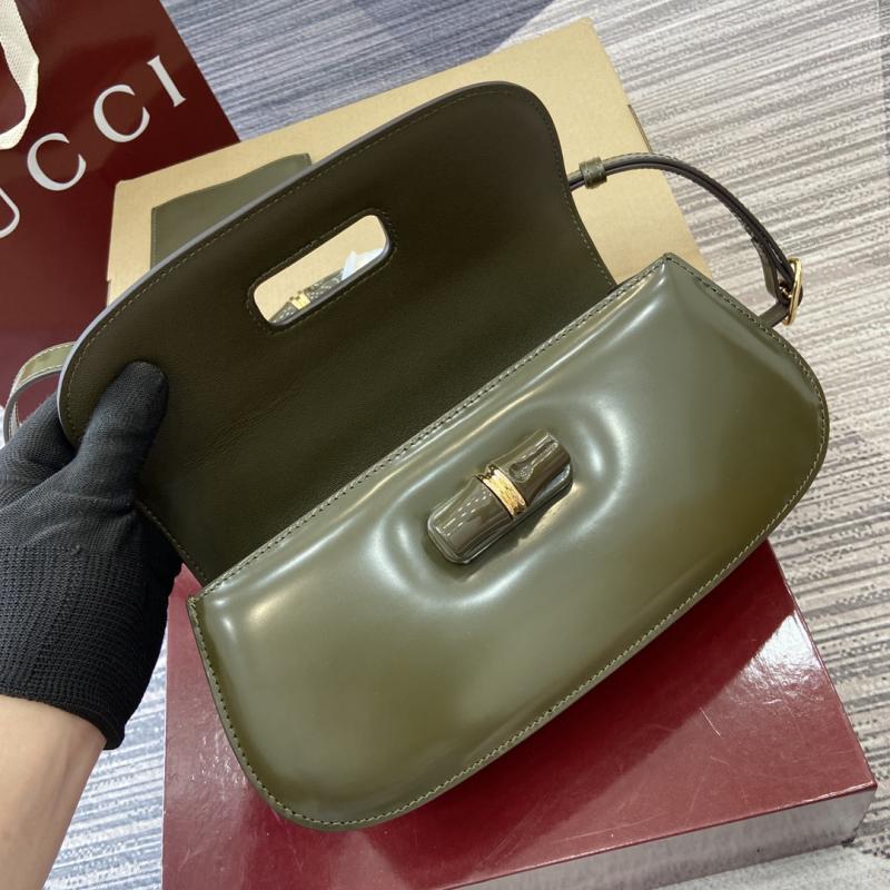 Gucci Bamboo Diva medium bag Green 827750
