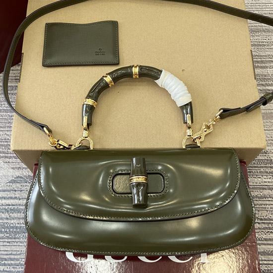 Gucci Bamboo Diva medium bag Green 827750