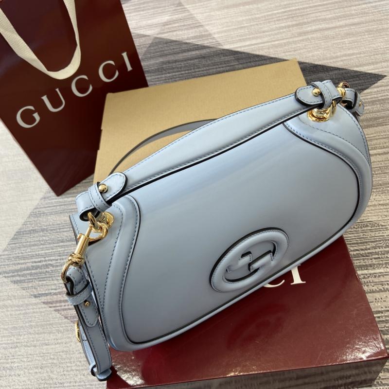 Gucci Blondie large top handle bag Blue 815716