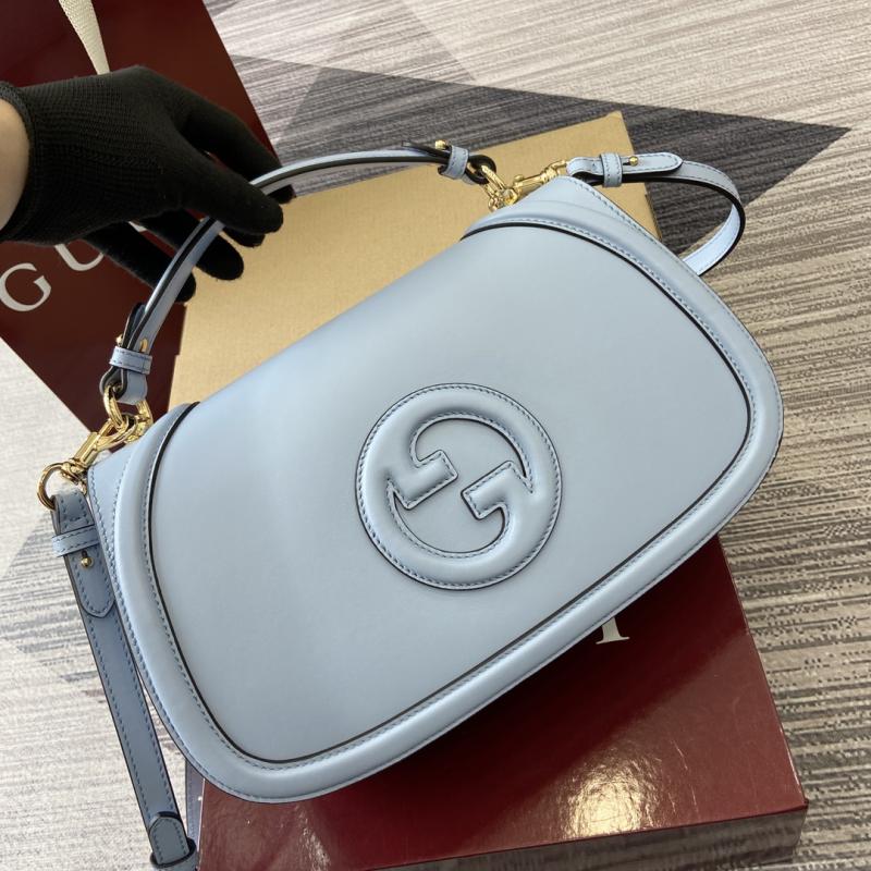 Gucci Blondie large top handle bag Blue 815716