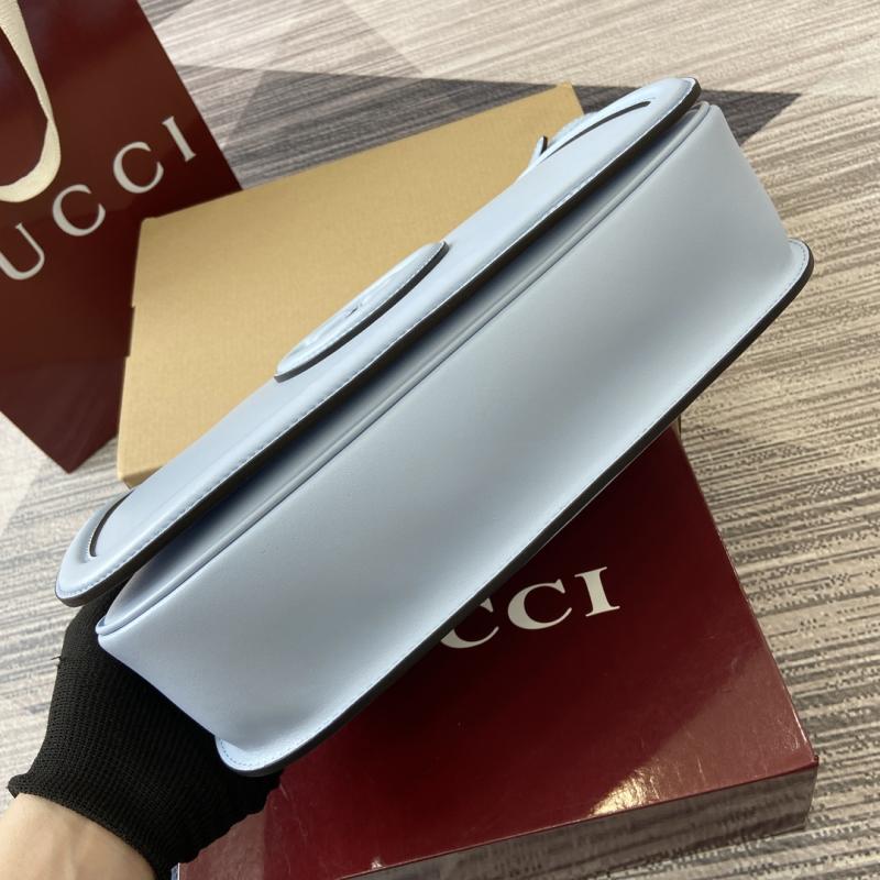 Gucci Blondie large top handle bag Blue 815716