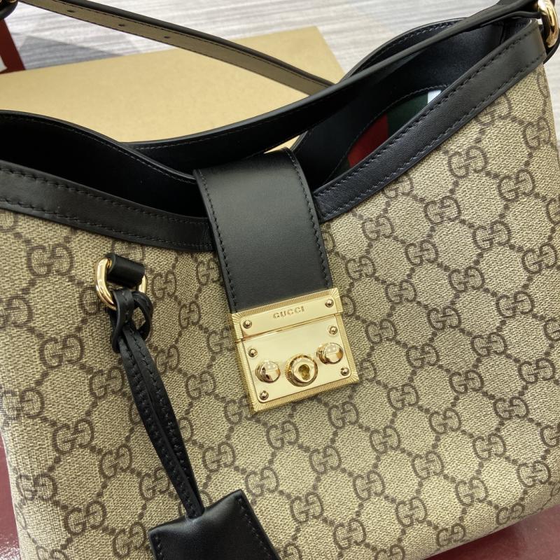 Gucci Paddlelock Medium Shoulder Bag 839021 Black