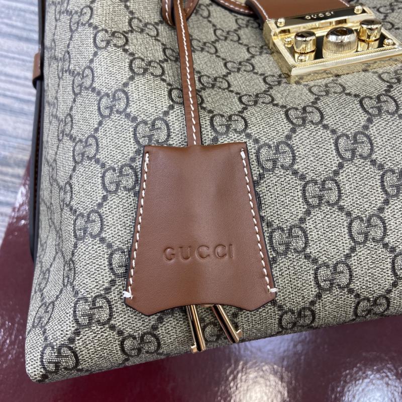 Gucci Paddlelock Medium Shoulder Bag Brown 839021