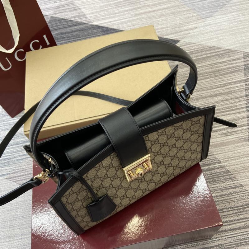 Gucci Padlock large top handle bag Black 838991