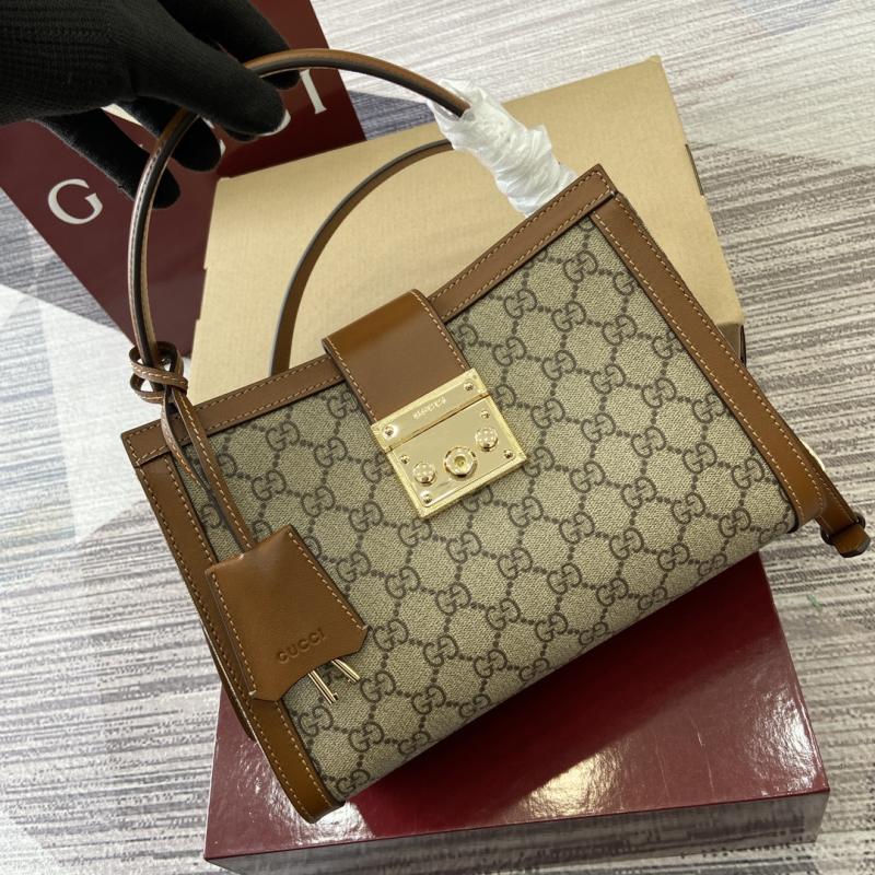 Gucci Padlock medium top handle bag Brown 838992