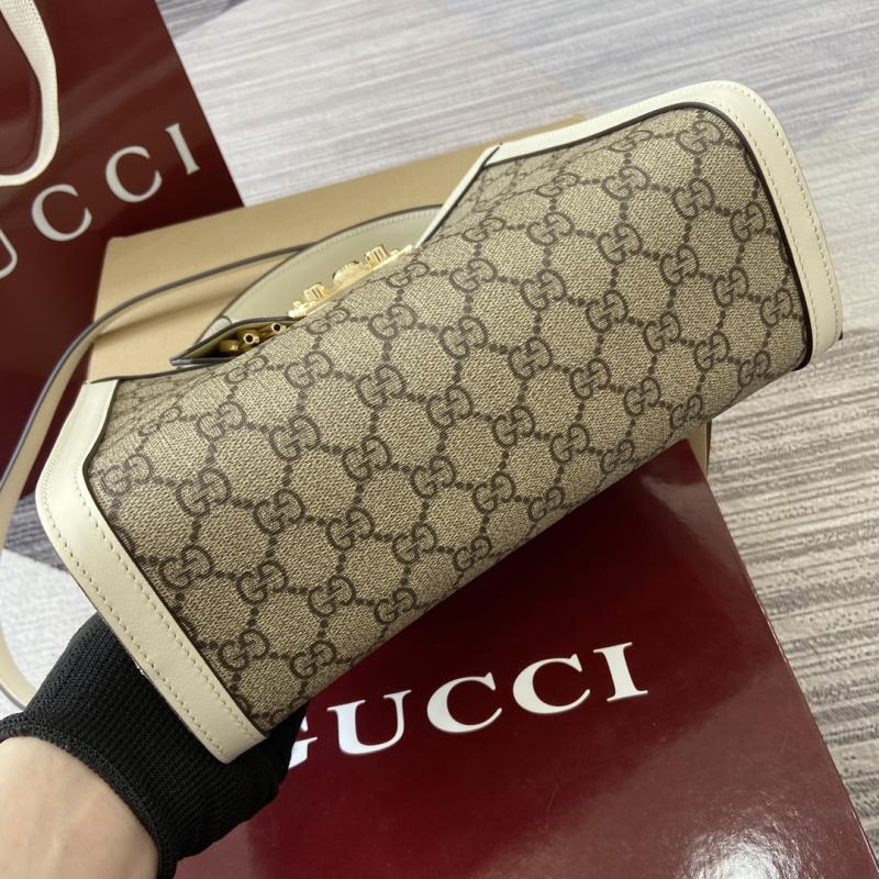 Gucci Padlock medium top handle bag White 838992