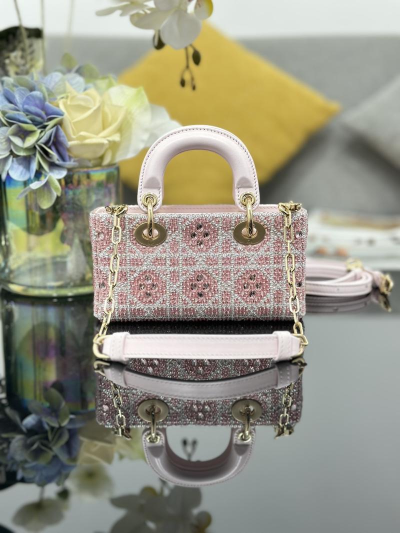 Lady D-Joy Micro Embroidered Bag Pink S0910