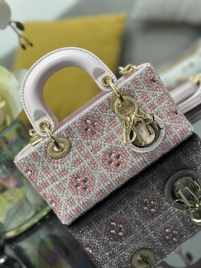 Lady D-Joy Micro Embroidered Bag Pink S0910