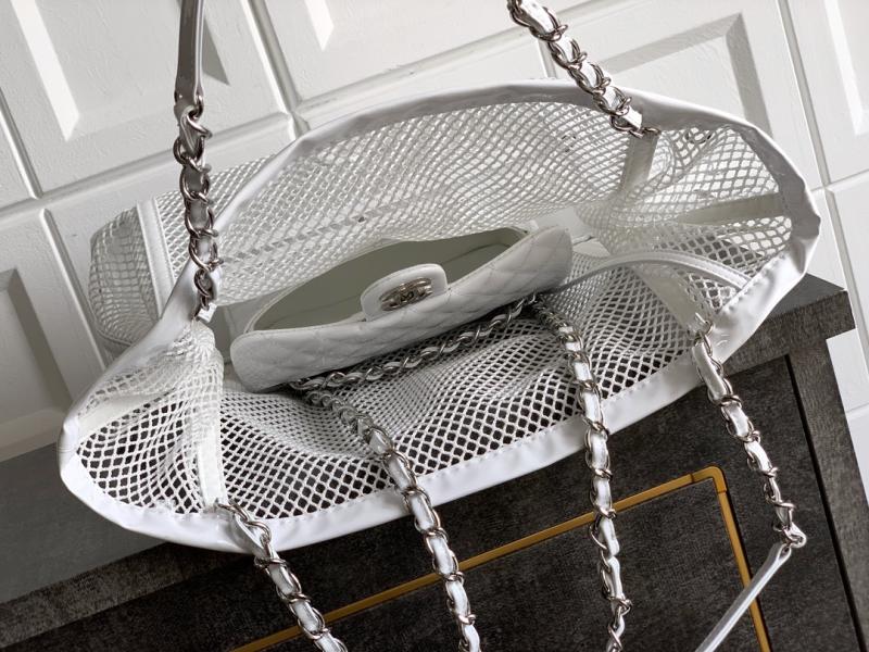 Large Chanel La Madrague Tote White A5994