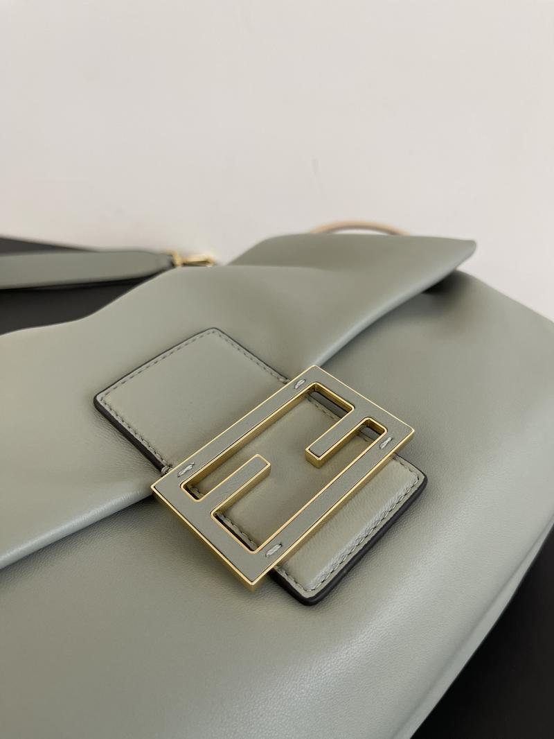 Large Fendi Mamma Baguette Blue 8BR834