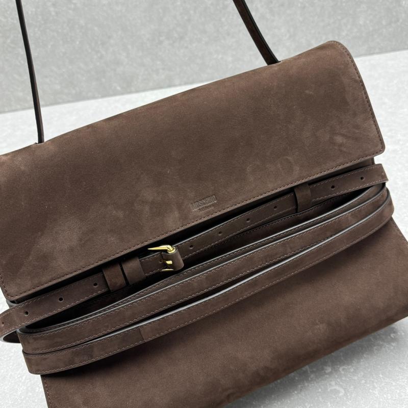 Large Moschino Tie Me bag Brown M8100