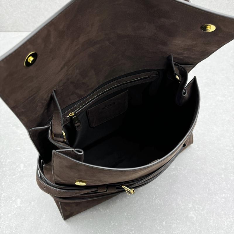 Large Moschino Tie Me bag Brown M8100