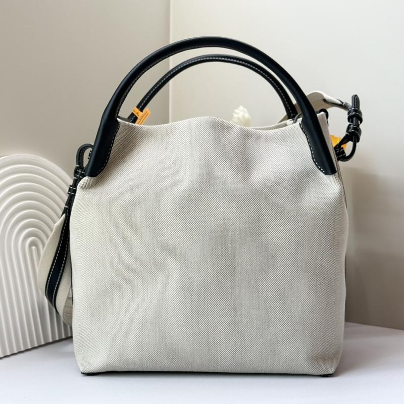 Loro Piana Canvas Large Bale bag Blue FAM9875