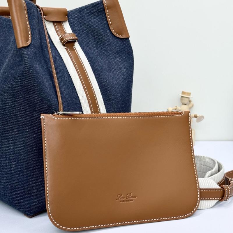 Loro Piana Denim Large Bale bag FAM9875
