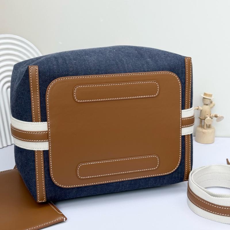 Loro Piana Denim Large Bale bag FAM9875