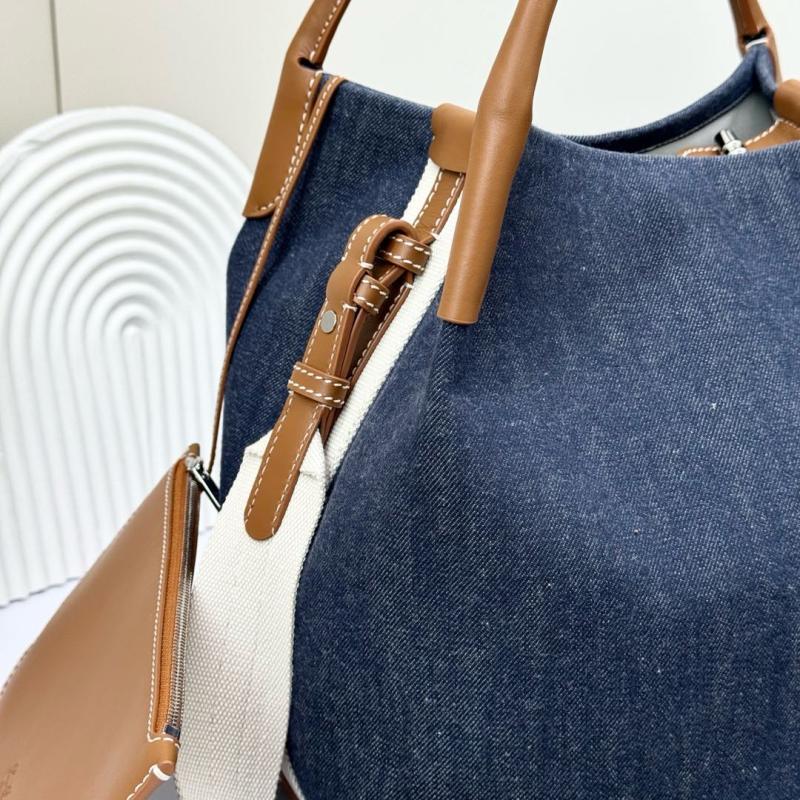 Loro Piana Denim Large Bale bag FAM9875