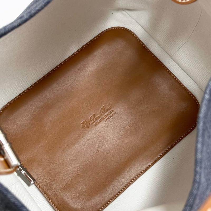 Loro Piana Denim Large Bale bag FAM9875