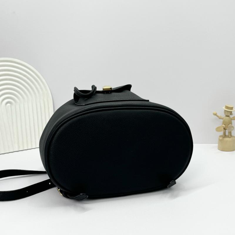Loro Piana Extra Drawstring backpack L27 Black FAP1404
