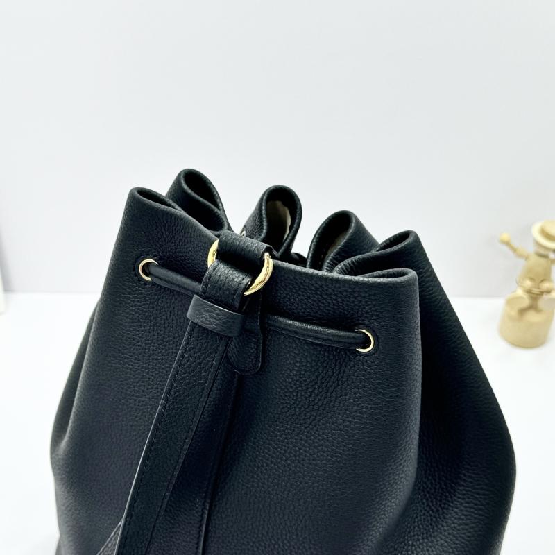 Loro Piana Extra Drawstring backpack L27 Black FAP1404