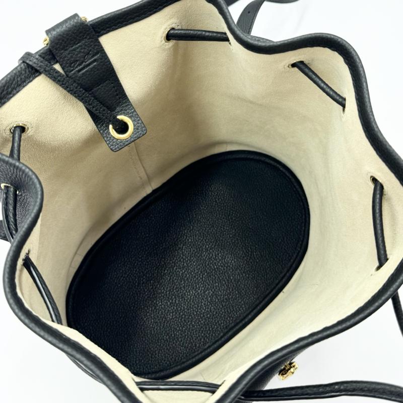 Loro Piana Extra Drawstring backpack L27 Black FAP1404