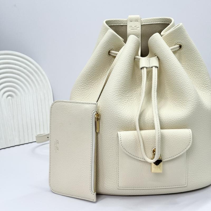 Loro Piana Extra Drawstring backpack L27 Cream FAP1404