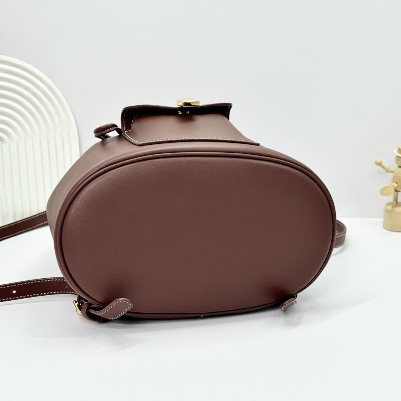 Loro Piana Extra Drawstring backpack L27 Dark Brown FAP4322
