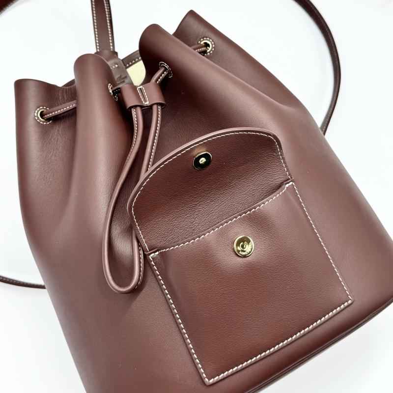 Loro Piana Extra Drawstring backpack L27 Dark Brown FAP4322