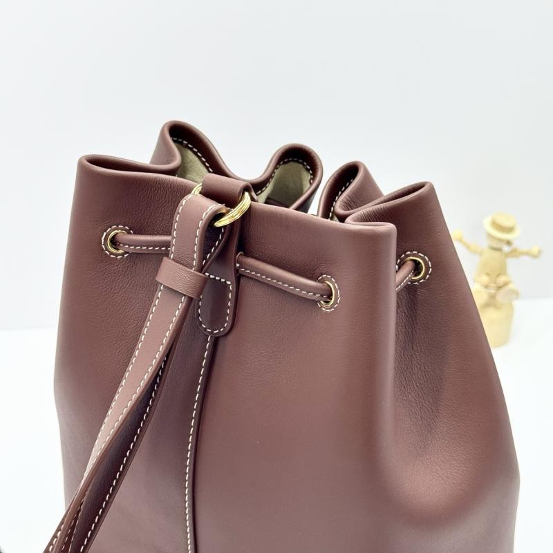 Loro Piana Extra Drawstring backpack L27 Dark Brown FAP4322