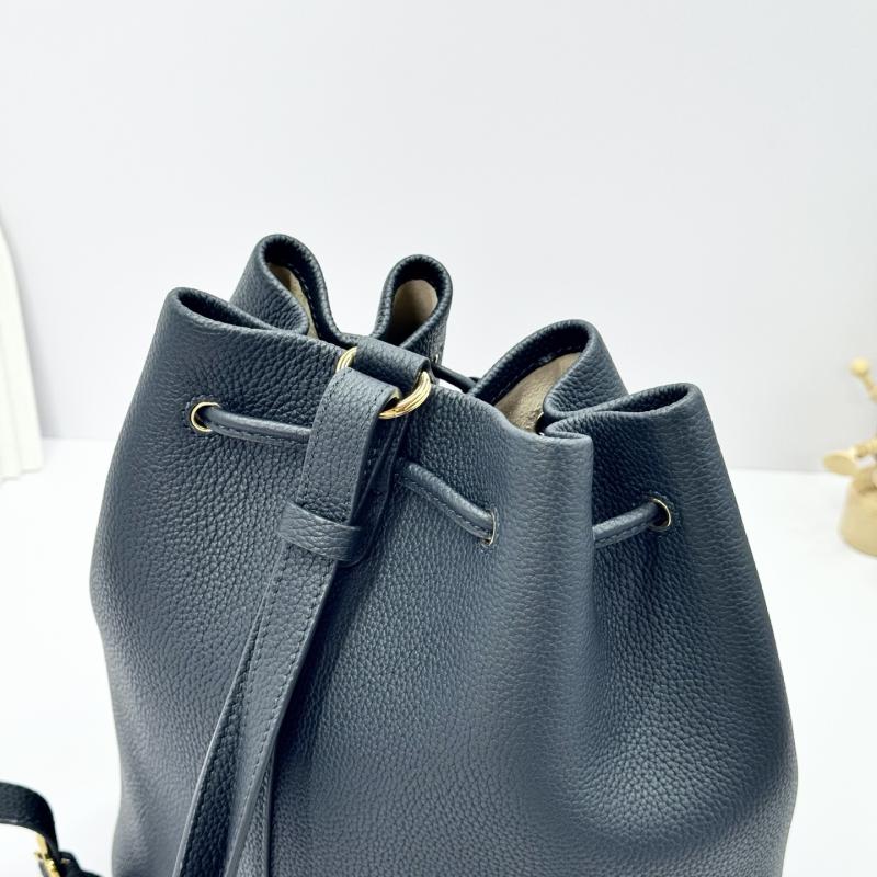 Loro Piana Extra Drawstring backpack L27 Navy FAP1404