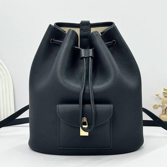 Loro Piana Extra Drawstring backpack L27 Navy FAP1404