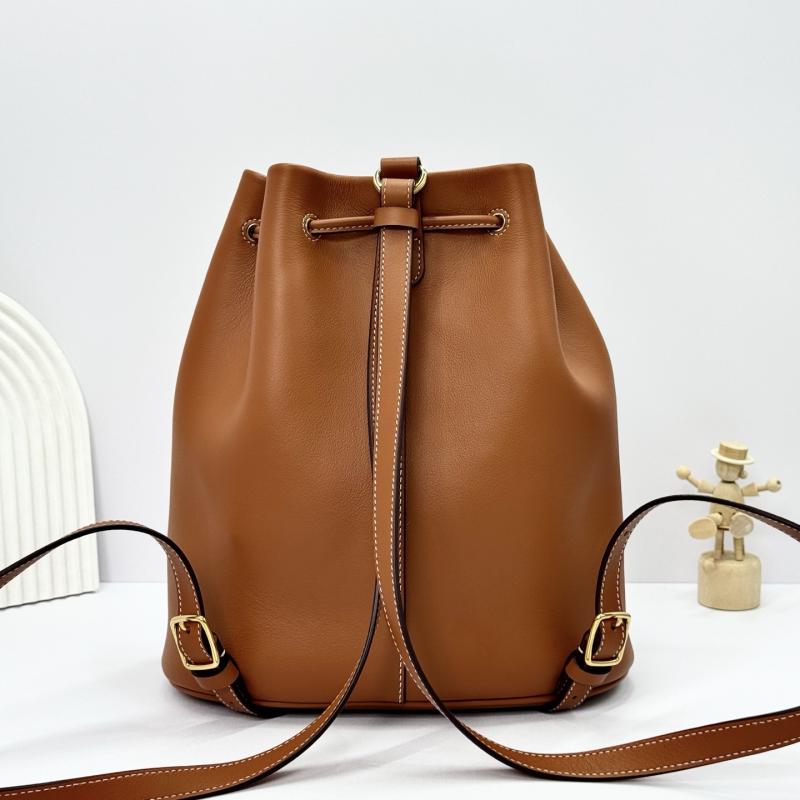 Loro Piana Extra Drawstring backpack L27 Tan FAP4322