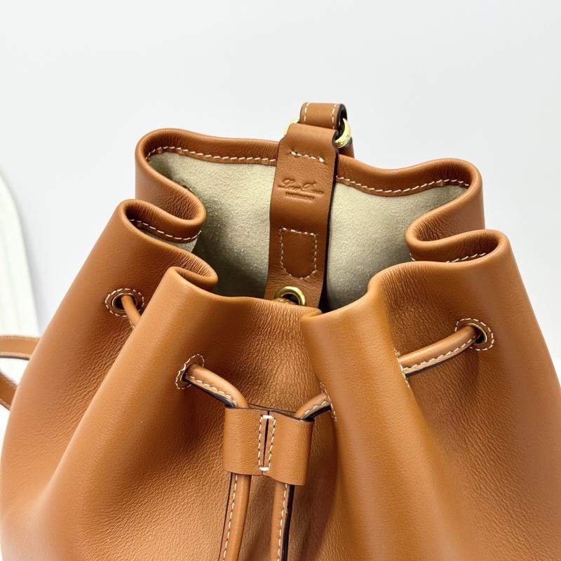 Loro Piana Extra Drawstring backpack L27 Tan FAP4322