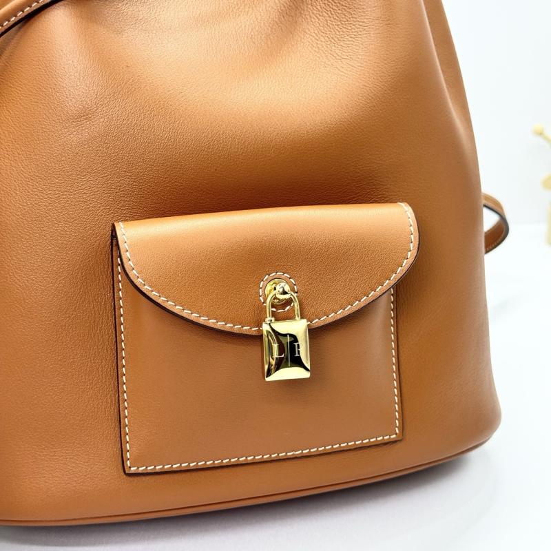 Loro Piana Extra Drawstring backpack L27 Tan FAP4322