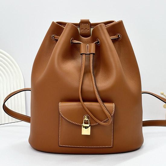 Loro Piana Extra Drawstring backpack L27 Tan FAP4322