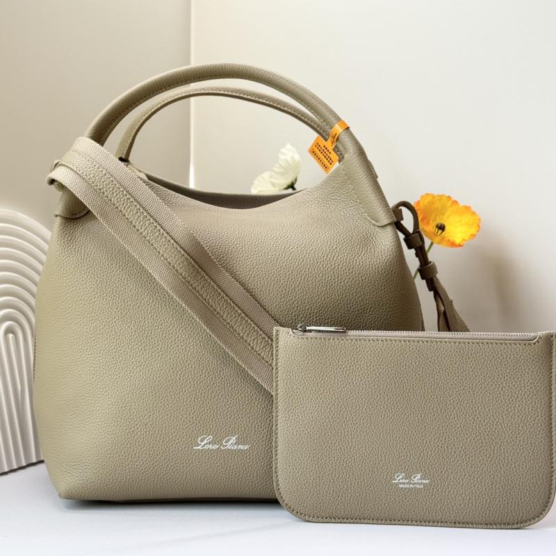Loro Piana Large Bale bag Beige FAM9875
