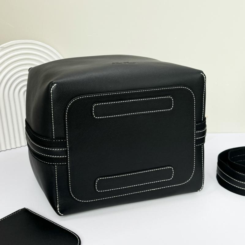 Loro Piana Large Bale bag Black FAM9875