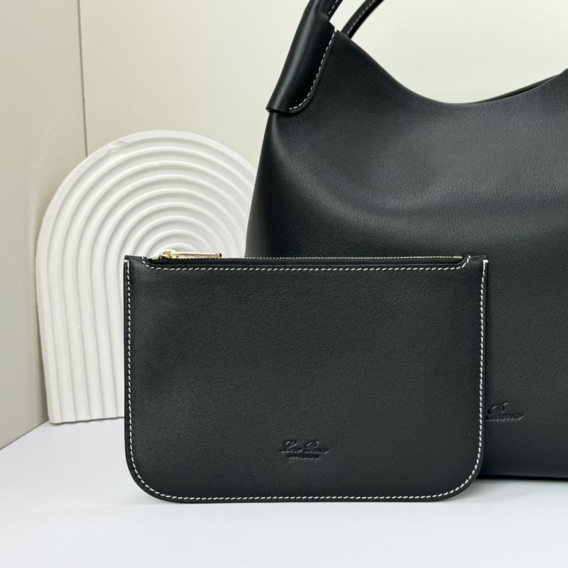 Loro Piana Large Bale bag Black FAM9875