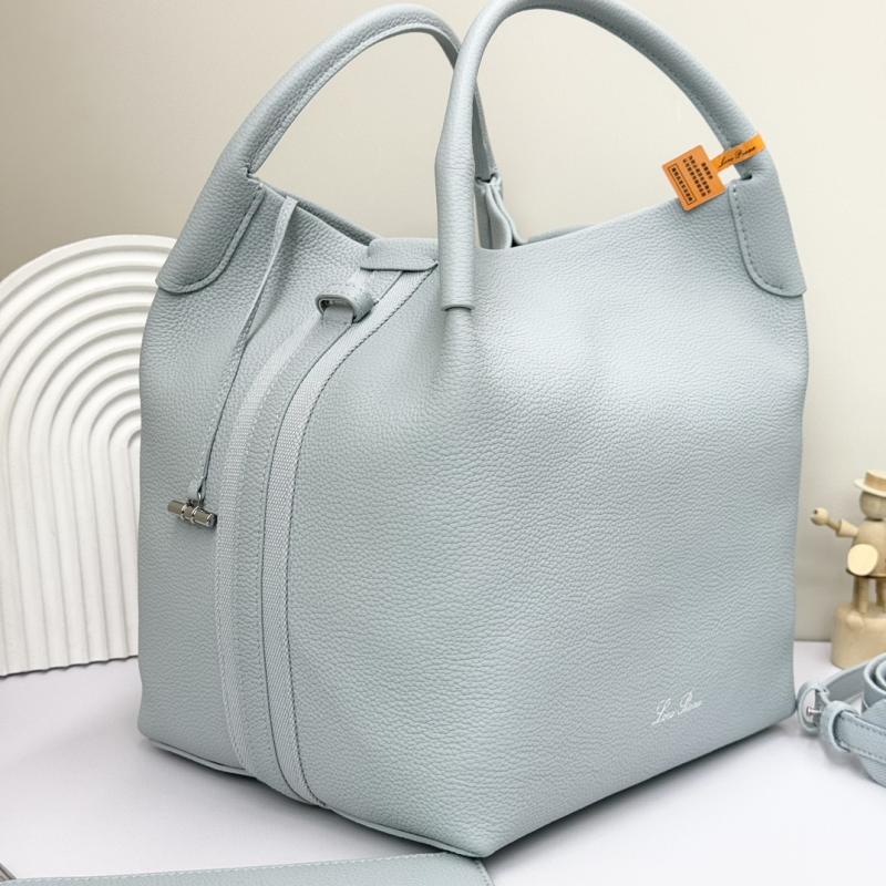Loro Piana Large Bale bag Blue FAM9875