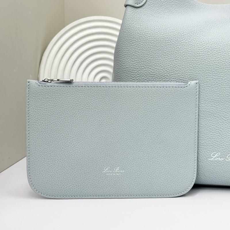 Loro Piana Large Bale bag Blue FAM9875