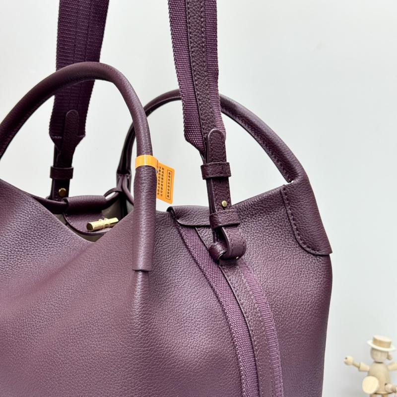 Loro Piana Large Bale bag Burgundy FAM9875
