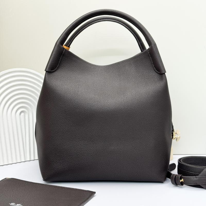 Loro Piana Large Bale bag Coffee FAM9875