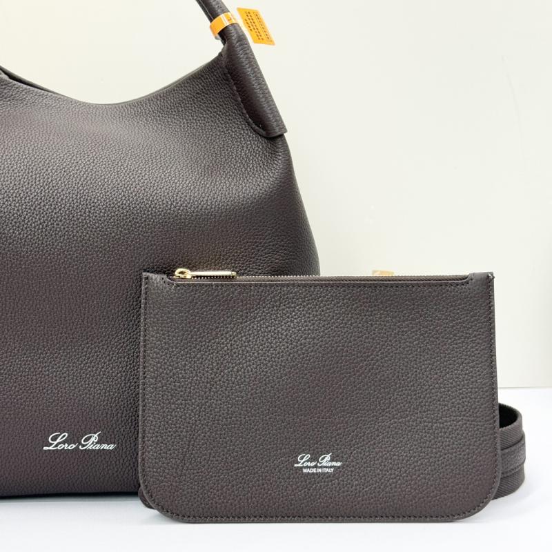 Loro Piana Large Bale bag Coffee FAM9875