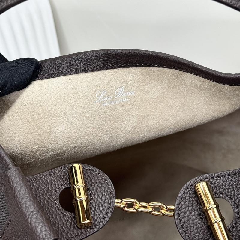 Loro Piana Large Bale bag Coffee FAM9875