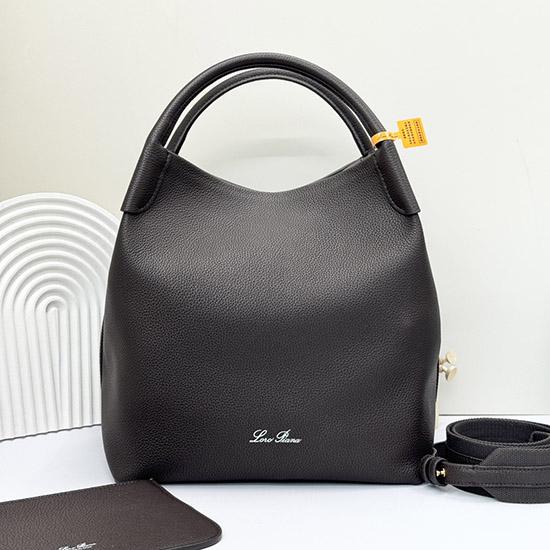 Loro Piana Large Bale bag Coffee FAM9875