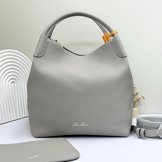 Loro Piana Large Bale bag Grey FAM9875
